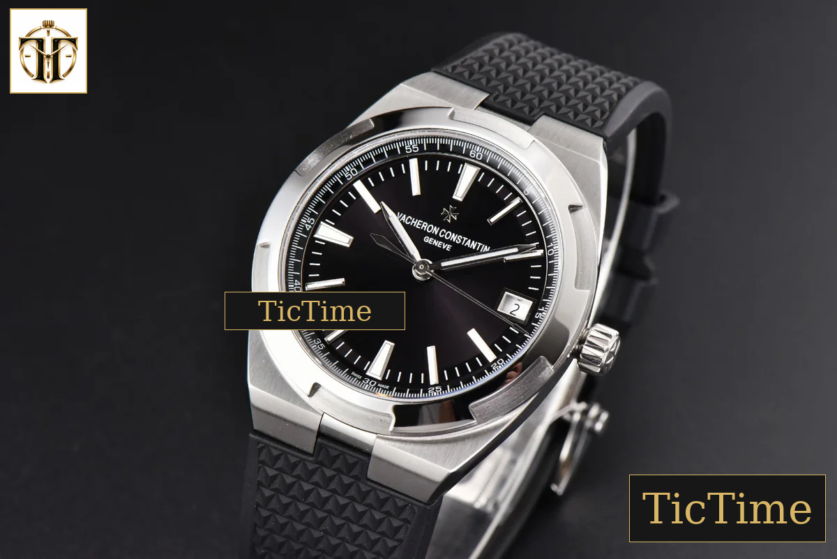 Overseas 4500V 41mm ZF Black Dial Black Rubber Strap A5100 — foto 4