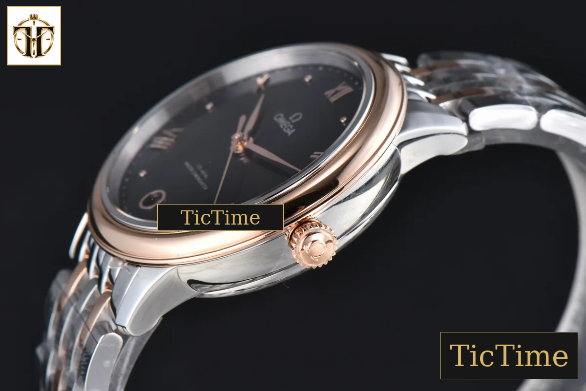 De Ville Ladies Prestige 34mm VSF Blue Dial RG Roman Marker RG/SS Bracelet A8800 — foto 10
