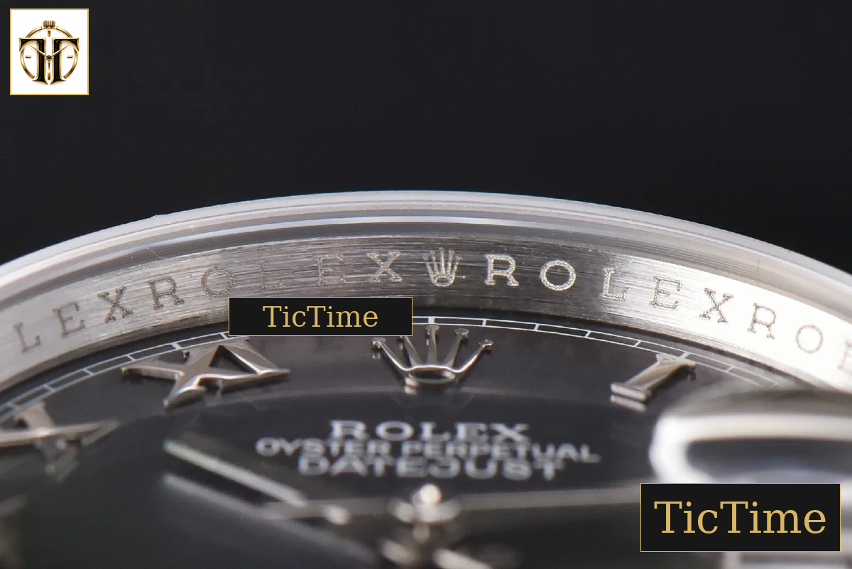 DateJust 36mm GMF SS Smooth Bezel Gray MOP Dial Roma Marker Oyster Bracelet VR3235 — foto 13