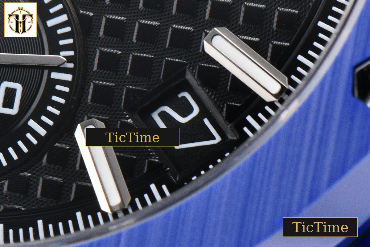 Royal Oak Chronograph 26240 41mm APSF Blue Ceramic Black Checkered Dial Black Subdial Ceramic Bracelet V2 Free Sprung SH4401 — foto 11