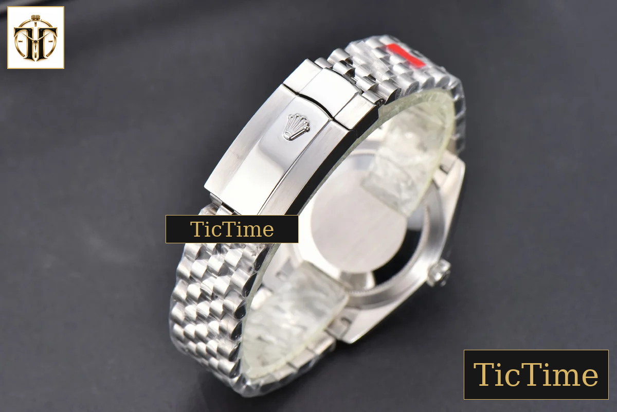 DateJust 36mm GMF SS Smooth Bezel Gray Dial Diamond Roma Marker Jubilee Bracelet VR3235 — foto 27