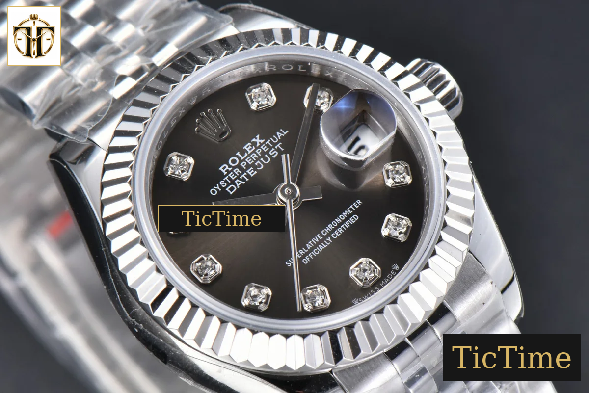 DateJust 31mm WF Gray Dial Diamond Marker Jubilee Bracelet A2671 — foto 8