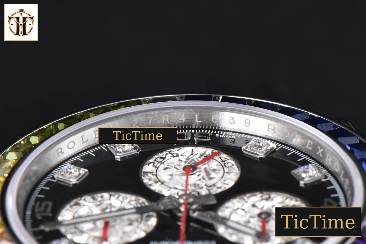 Daytona Rainbow 116599 ZF Black Diamonds Dial SS Bracelet SH4130 — foto 13