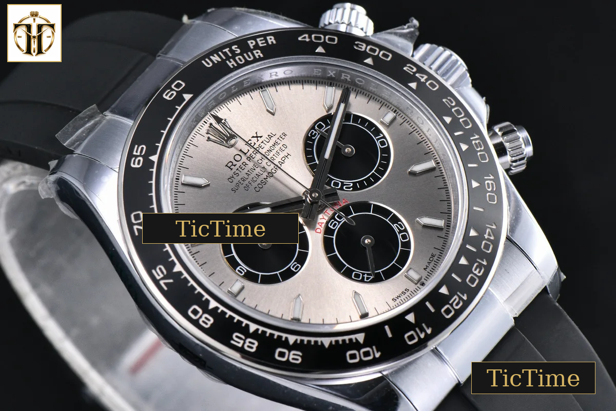 Daytona UFO 126519 40mm UF Gray Black Subdial Oysterflex Strap (Free Sprung) UF4131 — foto 13