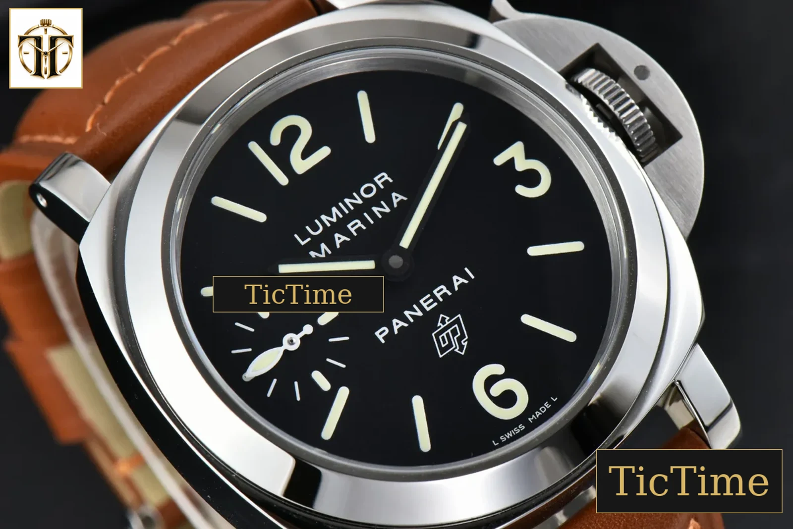 PAM005 44mm HWF Black Dial Brown Leather Strap A6497 — foto 10