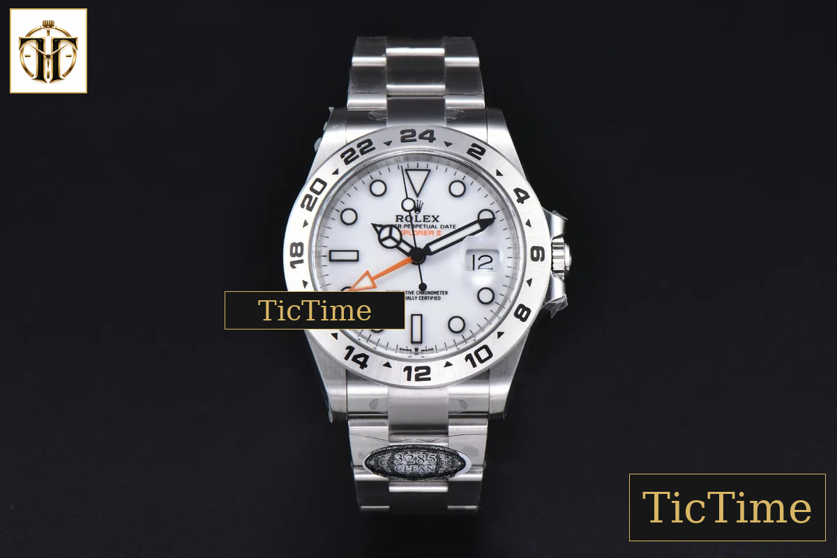 Explorer II 904L 226570 42mm Clean Factory White Dial SS Bracelet CHS DD3285 — foto 2