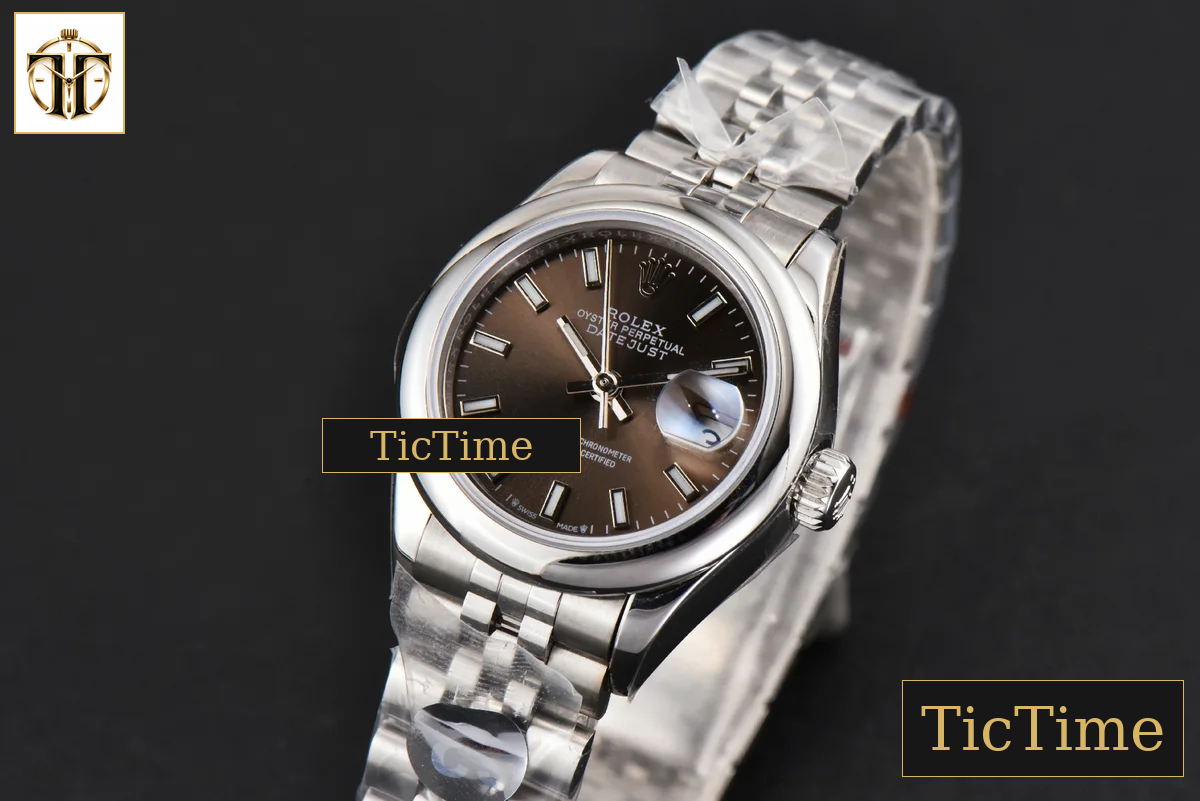 DateJust Ladies Smooth Bezel 28mm WF Gray Dial Jubilee Bracelet A2236 — foto 5
