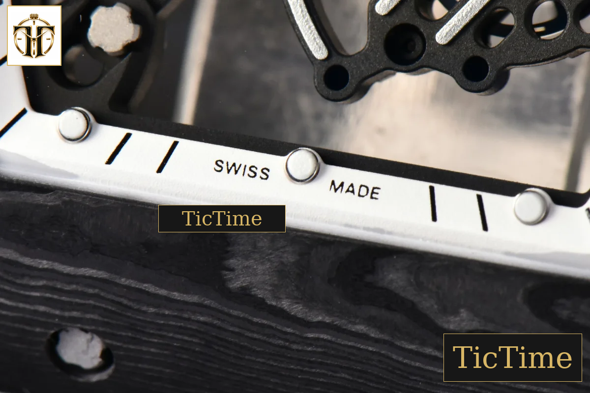 NTPT RM055 43mm ZF White Bezel White Crown White Rubber Strap V6 RMUL2 — foto 10