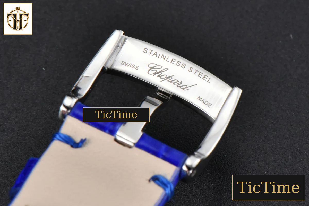 Happy Sport Automatic 33mm HWF RG/SS White Dial Light Blue Leather Strap A2892 — foto 17