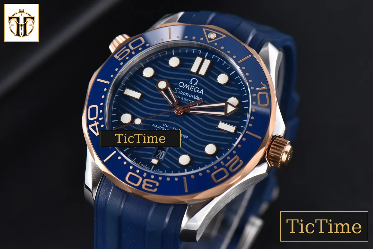 Seamaster Diver 42mm VSF RG/SS 300M Blue Dial Rubber Strap VS8800 — foto 4