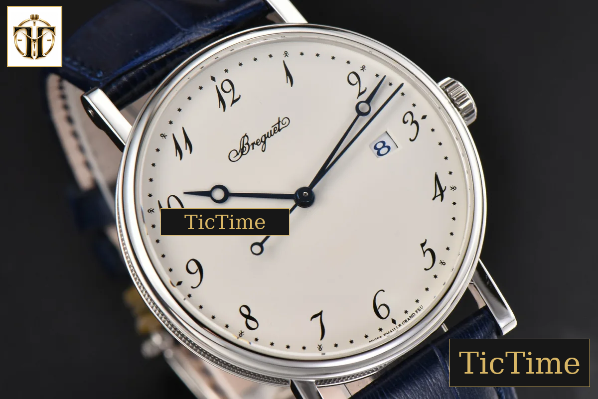 Classique 5177 38mm LTF White Dial Digital Marker Blue Leather Strap MY9015 — foto 10