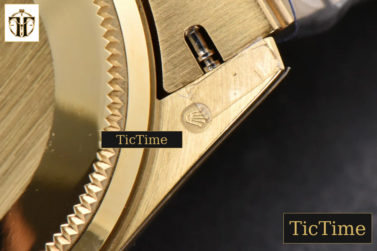 DateJust 904L 31mm GMF YG Fluted Bezel Green Flowers Dial President Bracelet A2824 — foto 30