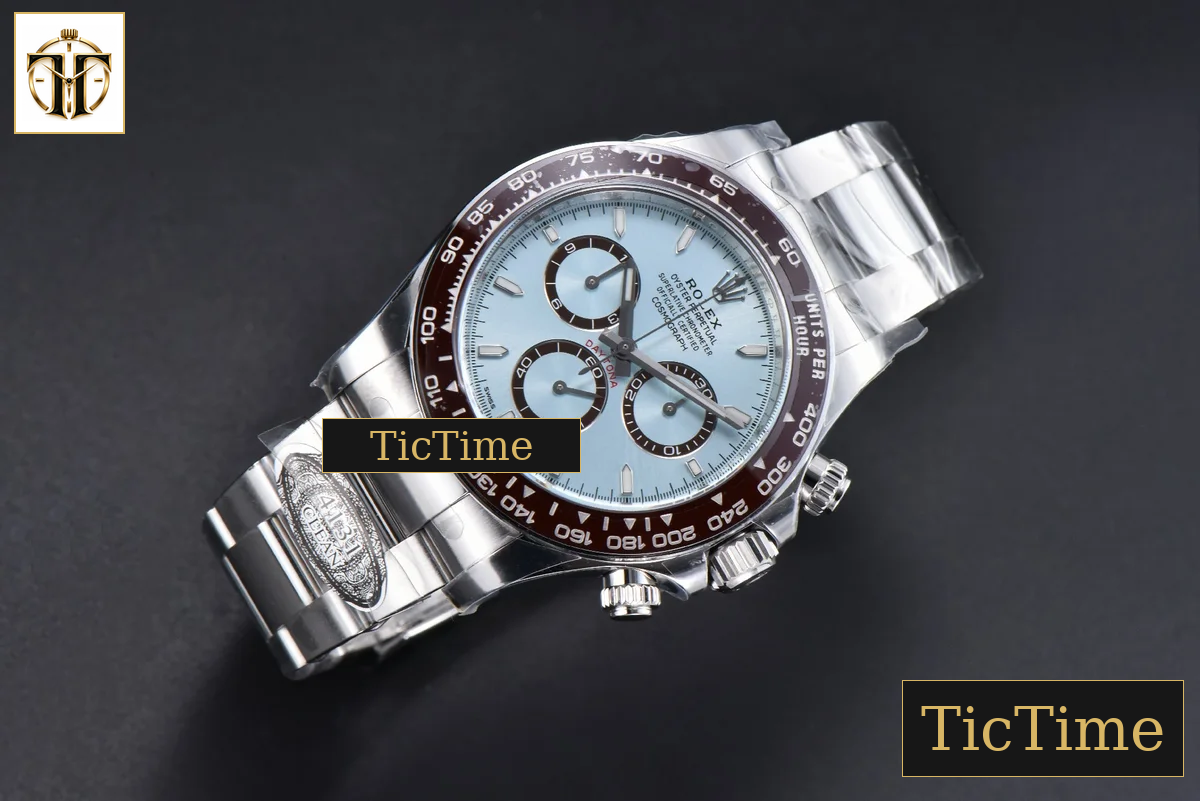 Daytona 126506 40mm Clean Factory Ice Blue Dial Lume Markers SS Bracelet DD4131 — foto 3