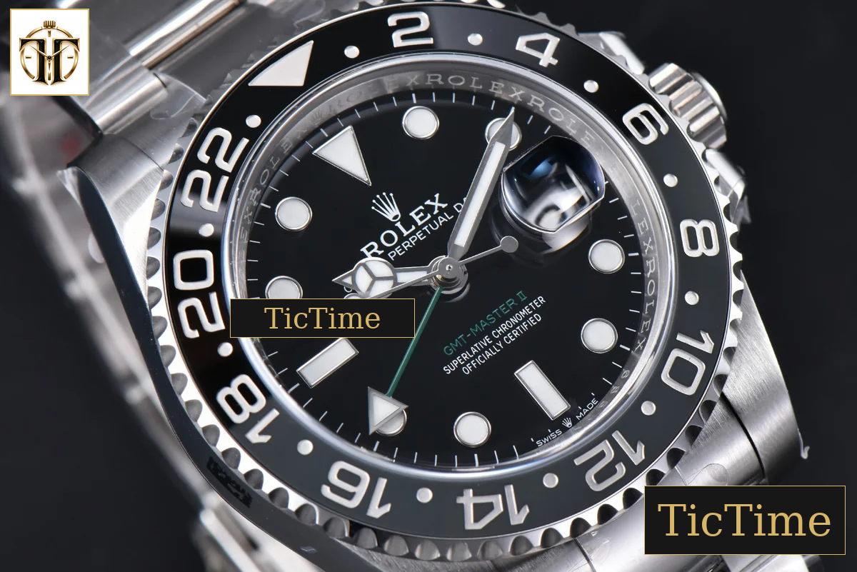 GMT Master II GRNR 904L 126710 40mm Clean Factory Black/Gray Bezel Black Dial Osyter Bracelet DD3285 — foto 18