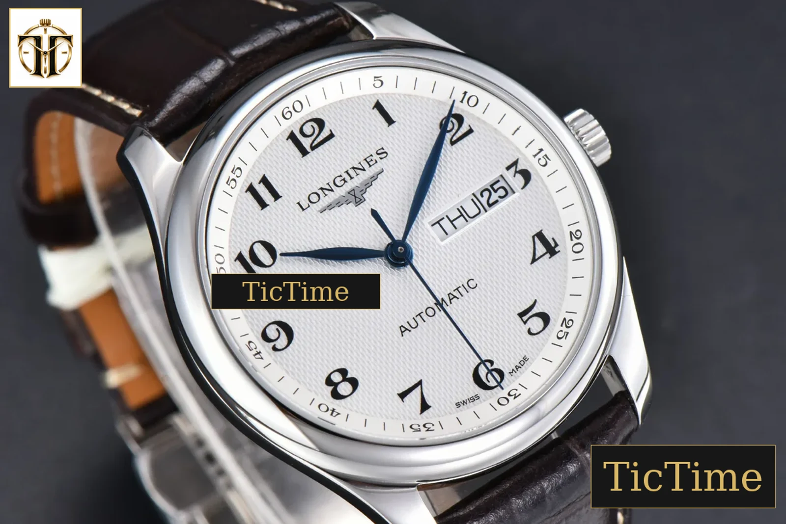 Master Automatic 40mm LGF White Dial Leather Strap — foto 12
