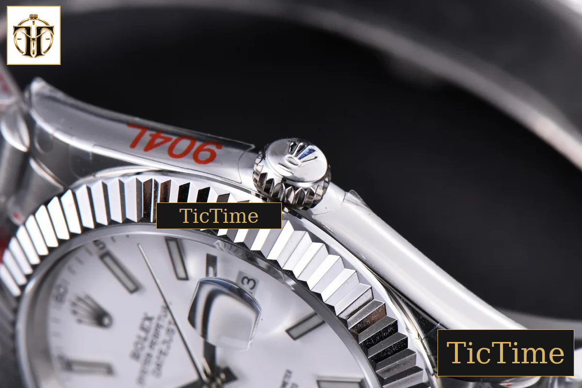 Datejust 41mm GMF SS White Dial Lume Marker Fluted Bezel Jubille Bracelet VR3235 — foto 15