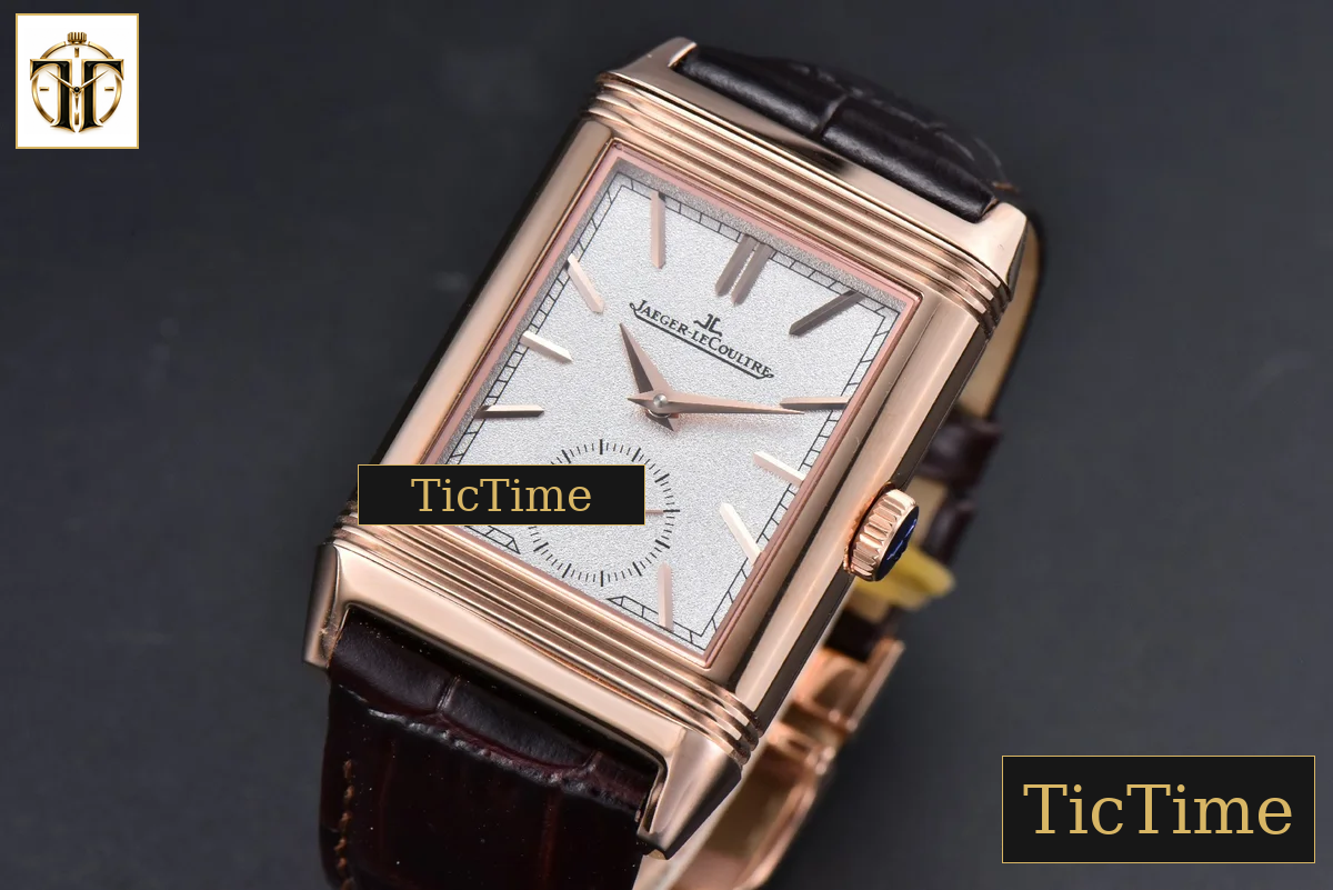 Master Reverso Tribute Small Seconds 30x47mm MGF RG White Dial Brown Leather Strap A854A — foto 4