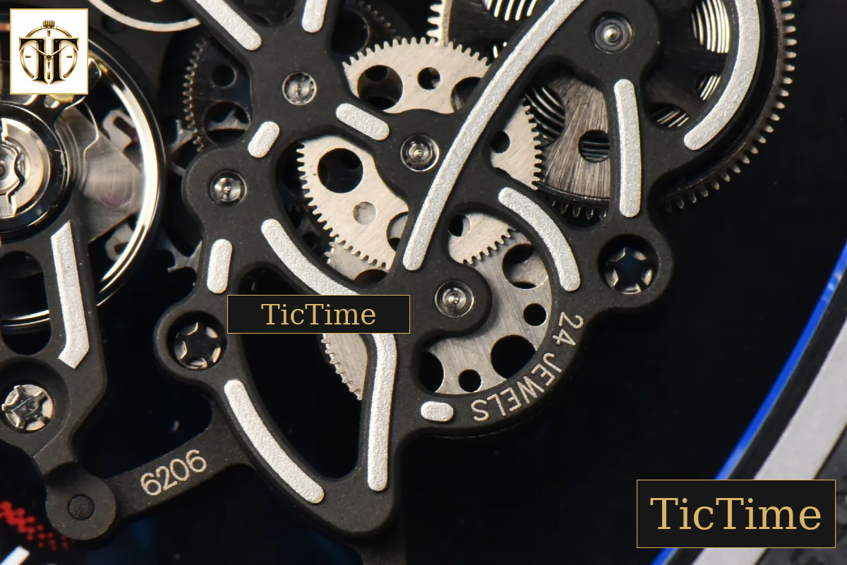 NTPT RM055 43mm ZF Blue Bezel Blue Crown blue Rubber Strap V6 RMUL2 — foto 26