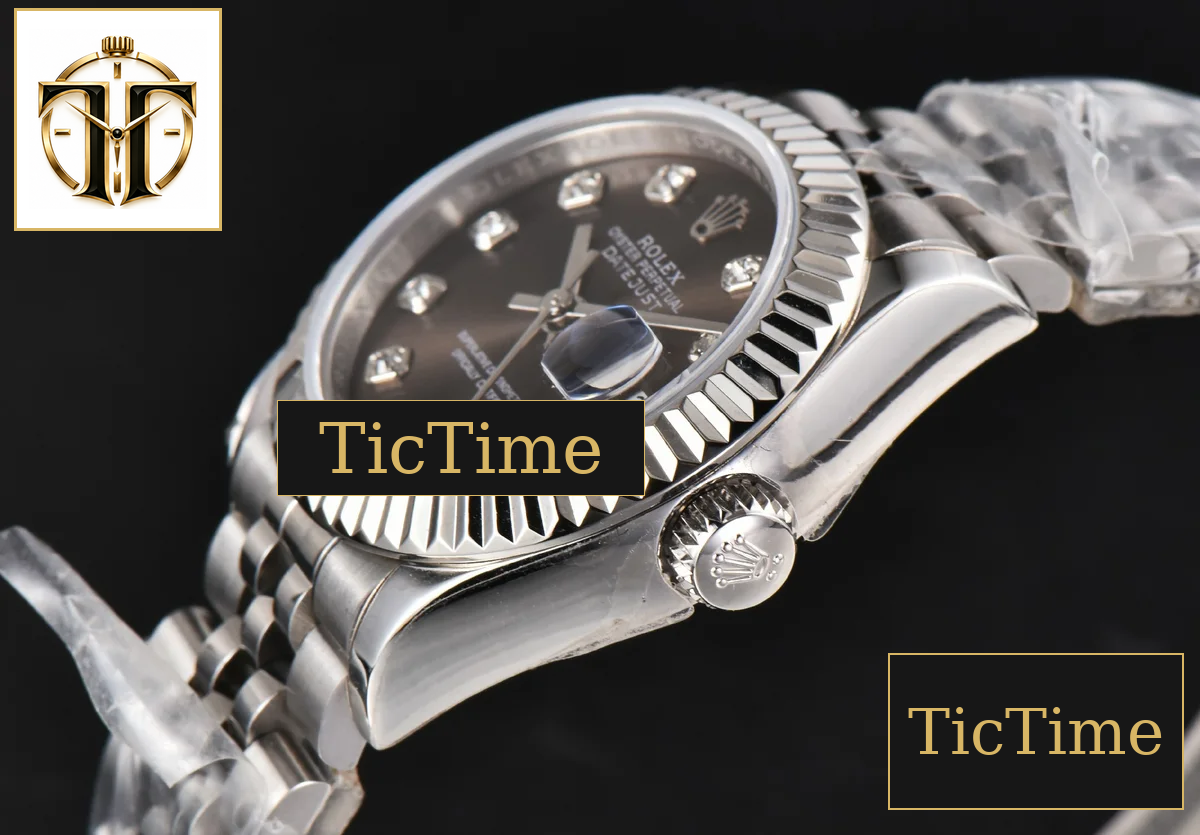 DateJust Ladies 28mm WF Gray Dial Diamond Marker Jubilee Bracelet A2236 — foto 11