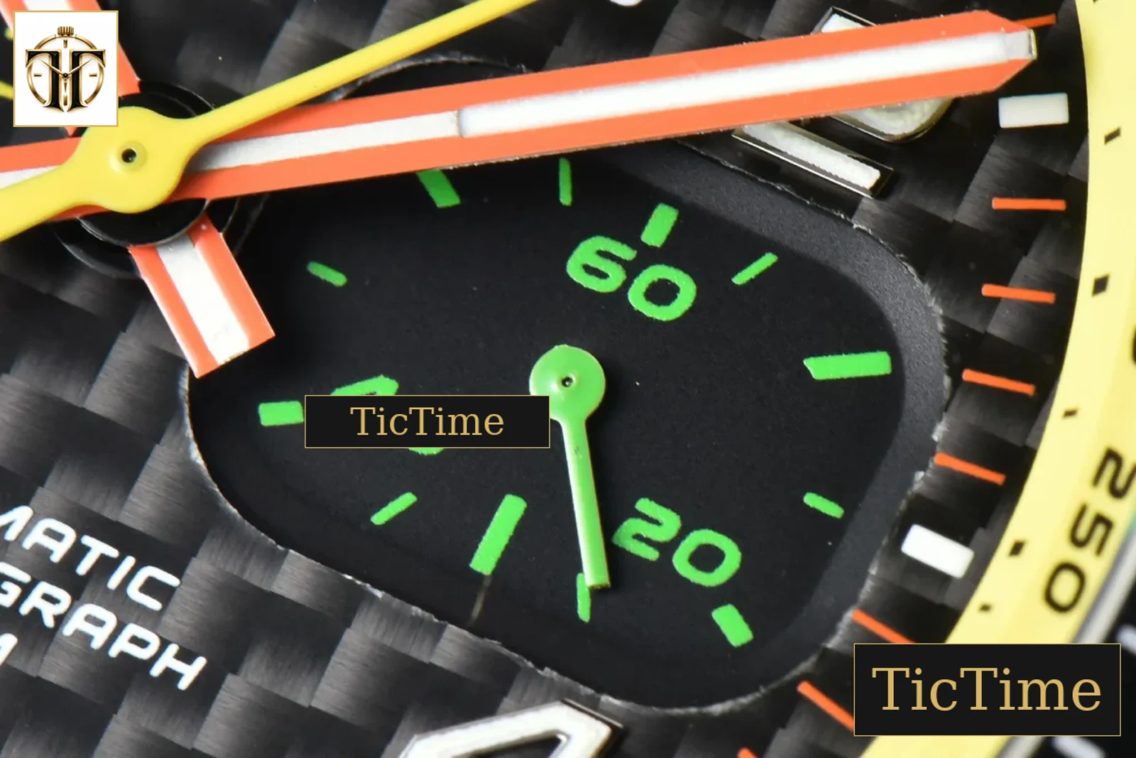 Vintage 03-94 Chronograph 42mm BRF Stainless steel Black Rubber Strap — foto 7