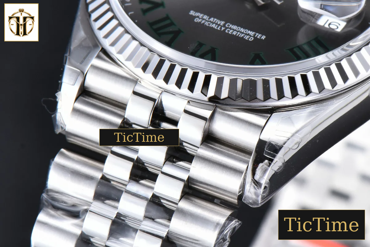 DateJust Wimbledon 126234 36mm VSF Gray Dial Green Marker Jubilee Bracelet VS3235 — foto 10
