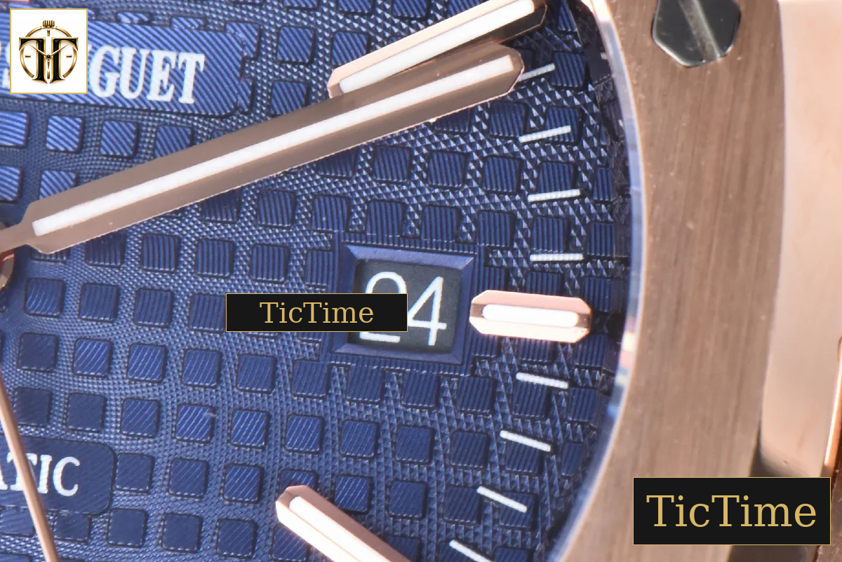 Royal Oak 15400 41mm IPF RG Blue Textured Dial RG Bracelet SA3120 — foto 10