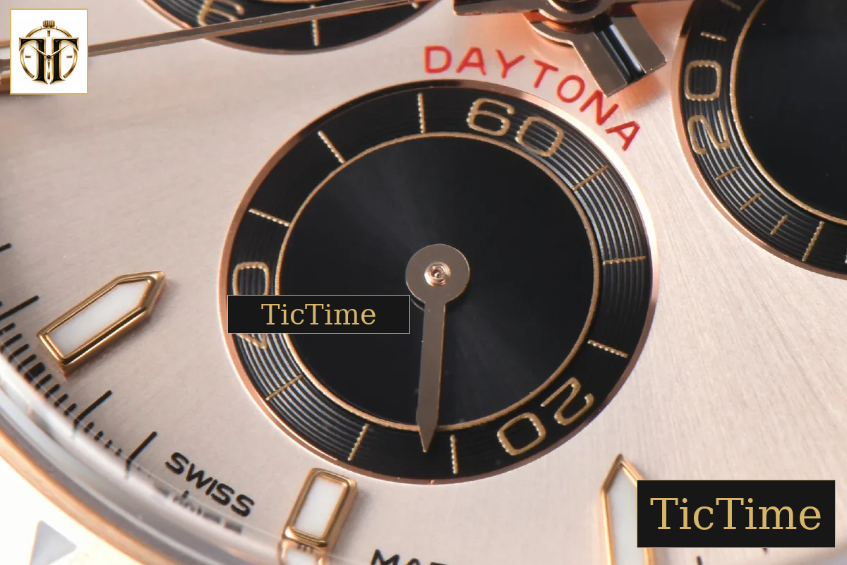 Daytona 126505 40mm Clean Factory RG Black Subdial RG Bracelet SH4131 — foto 8