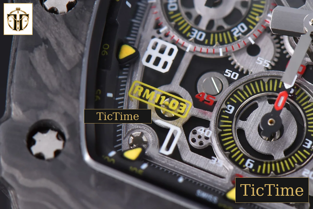 NTPT Chrono RM011 KVF Skeleton Dial Orange Rubber Strap V2 A7750 — foto 12