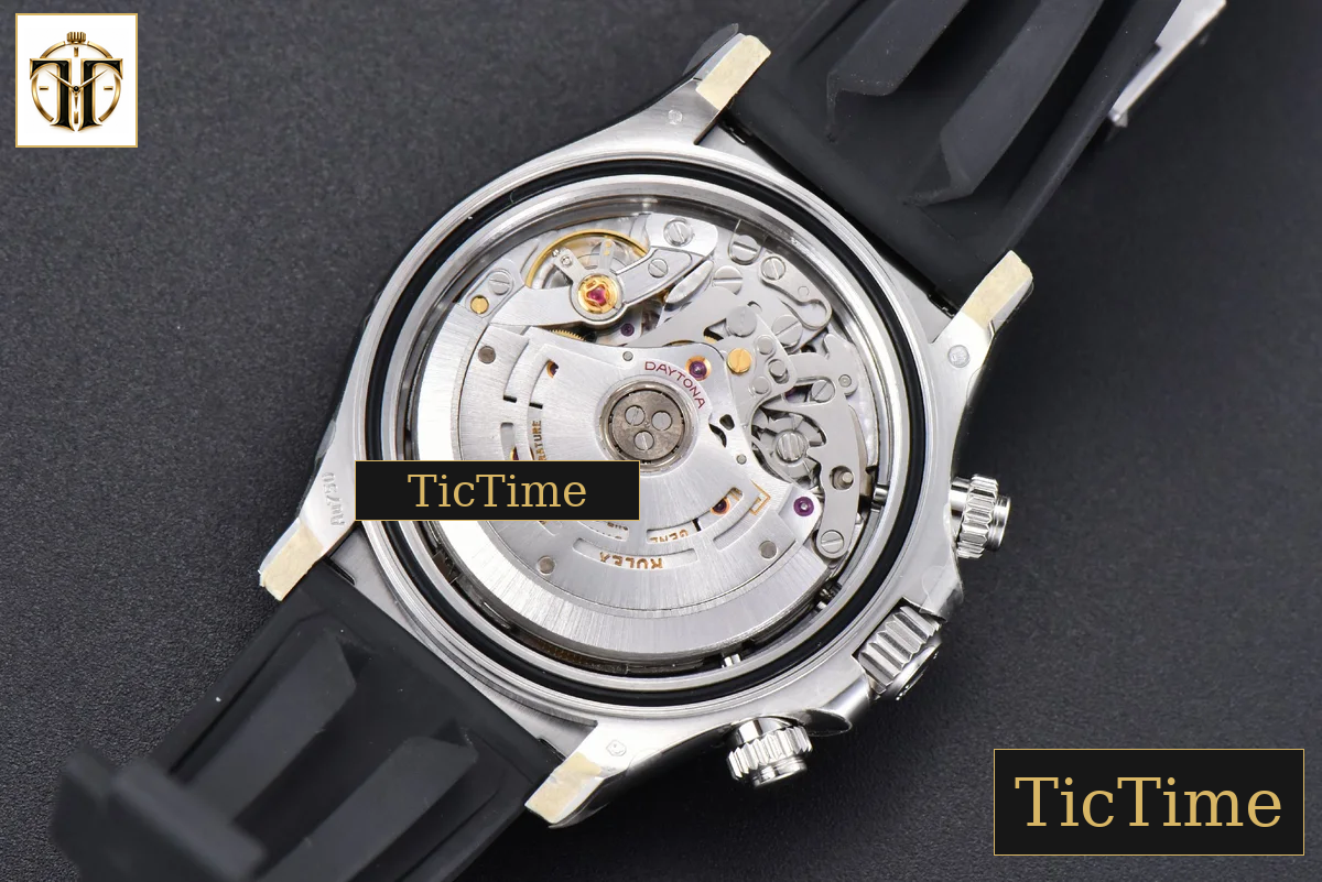 Daytona 904L 116509 40mm Clean Factory White Dial Black Subdial Oysterflex Strap SA4130 — foto 22