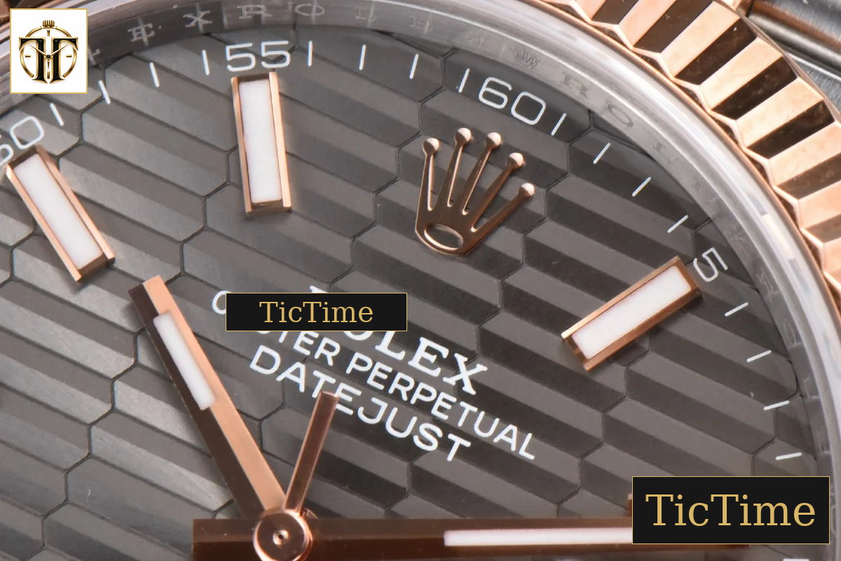 DateJust 41mm VSF RG/SS Gray Motif Dial Lume Marker Jubilee VS3235 — foto 10