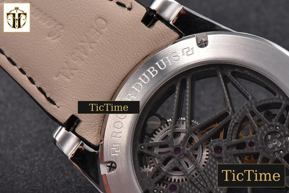 Excalibur 45mm JBF SS Black Crown Skeleton Dial Black Croc Leather Strap Tourbillon A2136 — foto 17