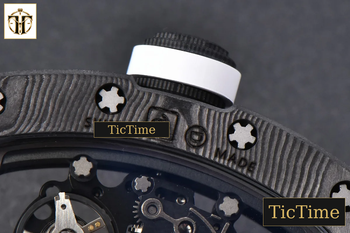 NTPT RM055 42mm RMF White Skeleton Dial Black Rubber Strap RMUL2 — foto 17