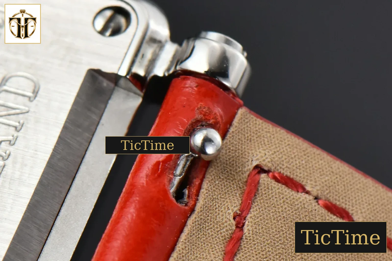 Long Island Ladies 26mm ZF Diamond MOP Dial Red Leather Strap Swiss Ronda Quartz — foto 21