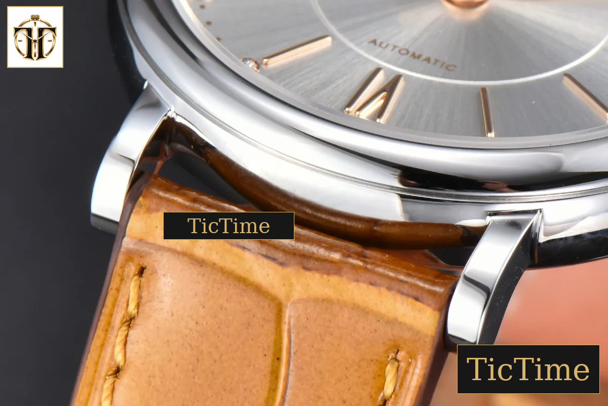 Portofino 37mm V7F Gray Dial YG Marker Brown Leather Strap A2892 — foto 10