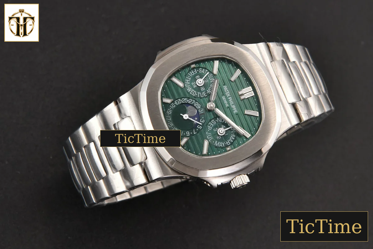 Nautilus 5740 40mm TWF Green Dial SS Bracelet A240 — foto 13