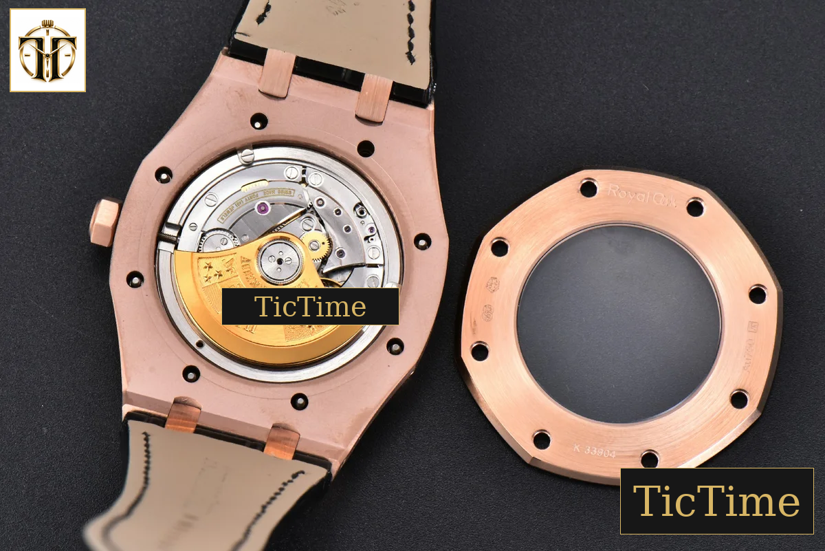Royal Oak 15400 41mm IPF RG White Textured Dial Brown Leather Strap SA3120 — foto 19