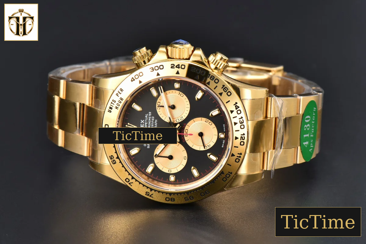 Daytona 116508 APSF YG Black/YG Dial Lume Marker Red Hand YG Bracelet SH4130 — foto 16