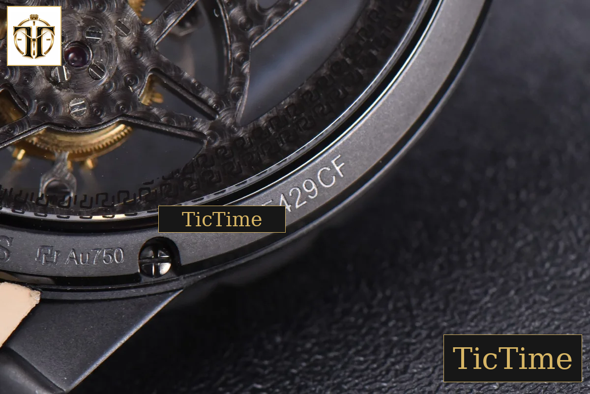 Excalibur Spider 47mm BBRF Skeleton Dial Black Leather Strap Flying Tourbillon Manual Wind — foto 21