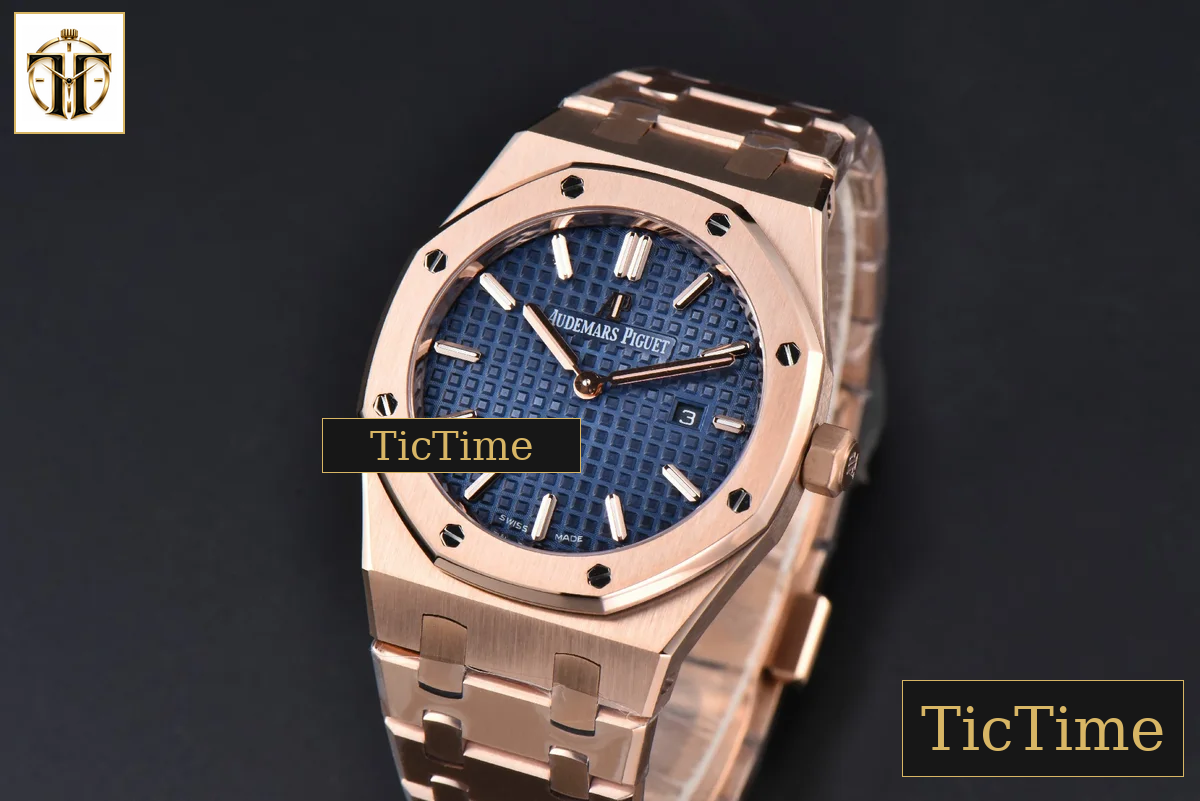 Royal Oak Ladies 67650OR 33mm ZF RG Blue Dial RG Bracelet Quartz — foto 5