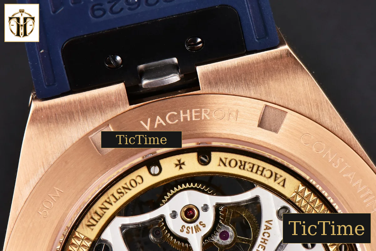 Overseas Tourbillon 6000V 42.5mm BBRF RG Blue Dial Blue Rubber Strap Tourb — foto 29