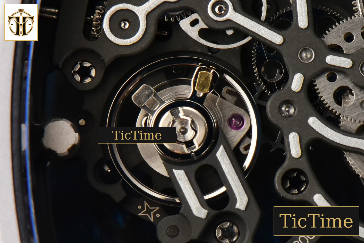 NTPT RM055 43mm ZF RG Bezel Black Crown Black Rubber Strap V6 RMUL2 — foto 25