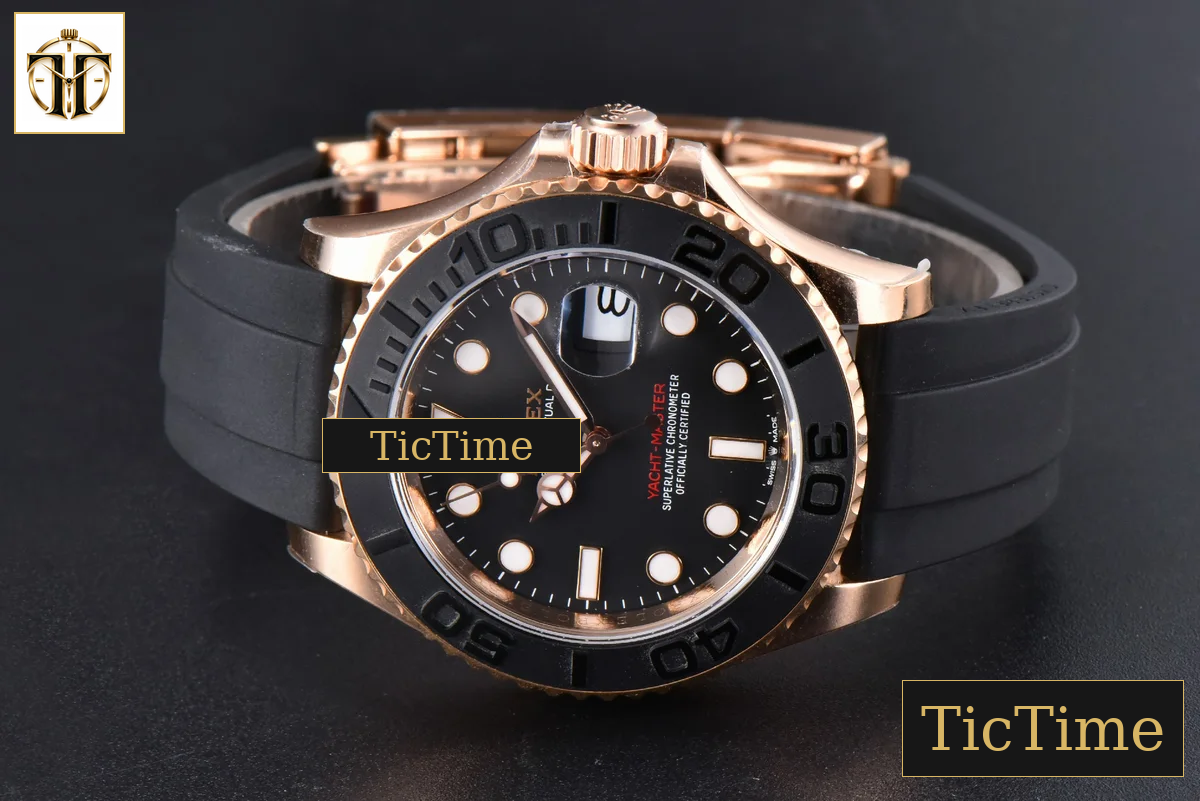 Yacht-Master 126622 40mm ARF RG Black Ceramic Bezel Oysterflex Strap VR3235 — foto 16