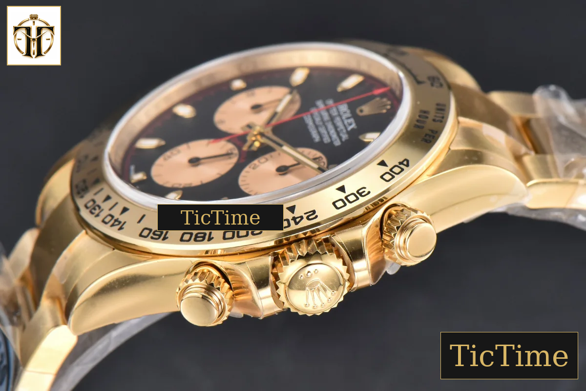 Daytona 116508 40mm Clean Factory YG 904L Black Dial YG Subdial YG Bracelet SA4130 — foto 12