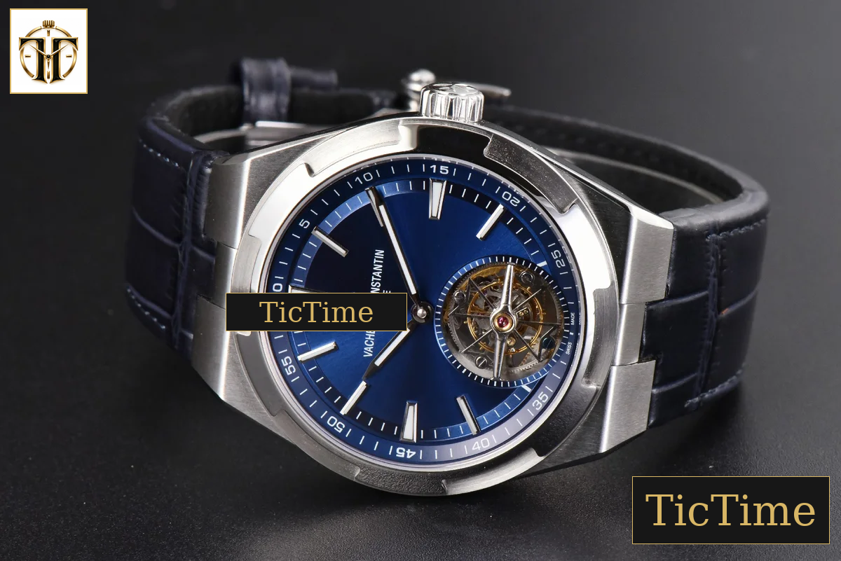 Overseas Tourbillon 6000V 42.5mm BBRF Blue Dial Blue Leather Strap Tourb — foto 17