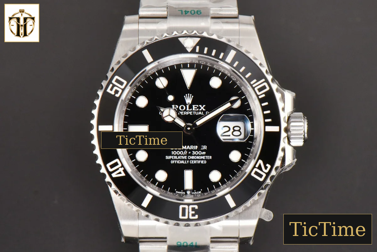 Submariner 904L 126610LN 41mm ZF Black Ceramic Black Dial SS Bracelet VR3235 — foto 2