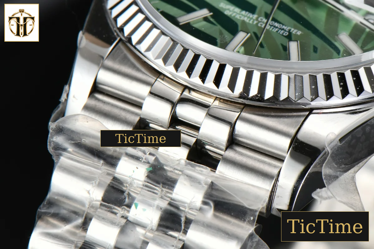 DateJust 36mm BPF Green Plam Dial Jubilee Bracelet A2824 — foto 17