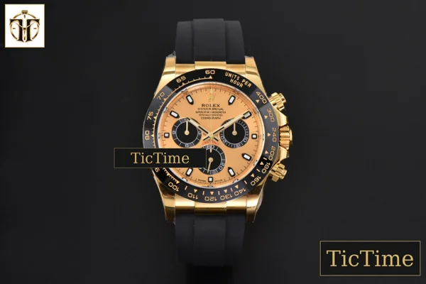 Foto frontal — Daytona 116518 BTF YG Ceramic YG Dial Black Subdial Oysterflex Strap SA4130