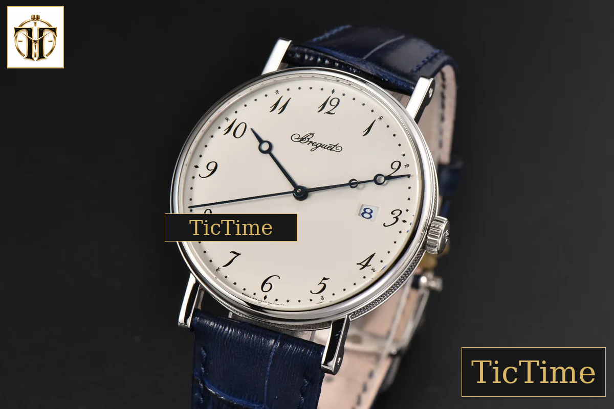 Classique 5177 38mm LTF White Dial Digital Marker Blue Leather Strap MY9015 — foto 4