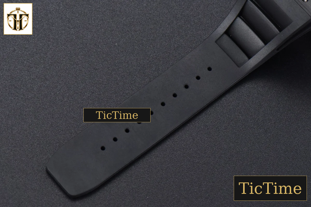 NTPT RM055 42mm RMF White Skeleton Dial Black Rubber Strap RMUL2 — foto 29