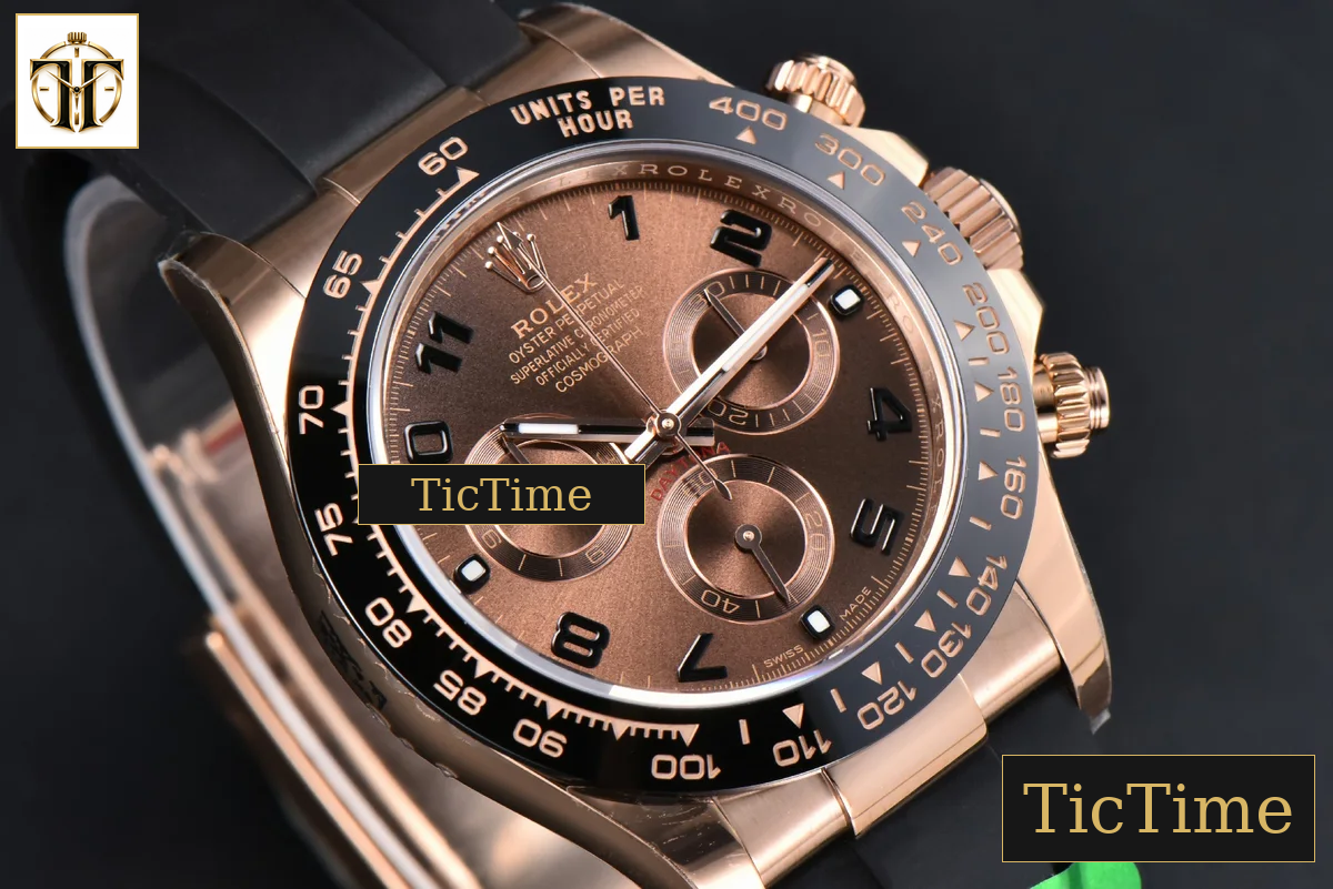 Daytona 116515 APSF RG Brown Dial Ceramic Bezel Digital Marker Oysterflex Strap Tungsten Version SH4130 — foto 15